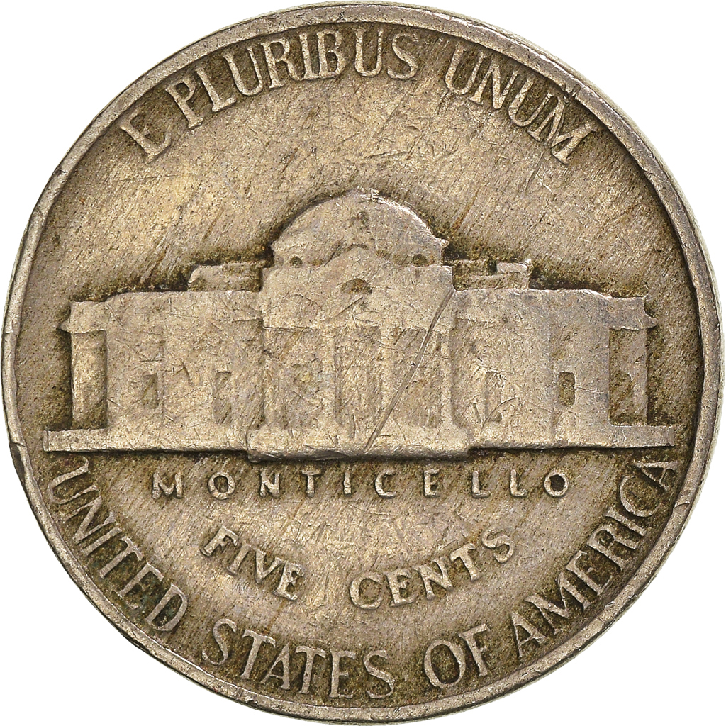 Moneda, Estados Unidos, 5 Cents, 1941