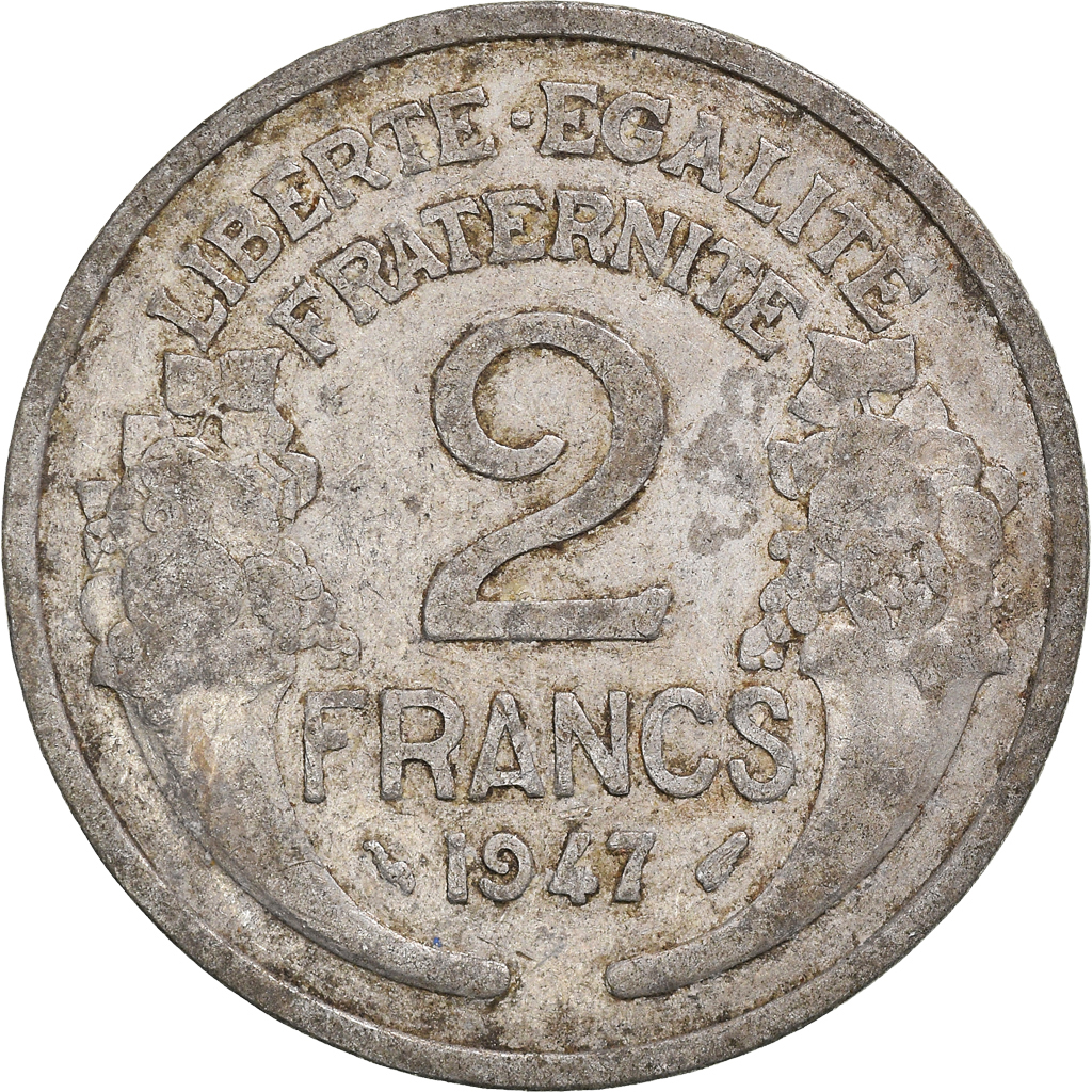 Moneda, Francia, 2 Francs, 1947
