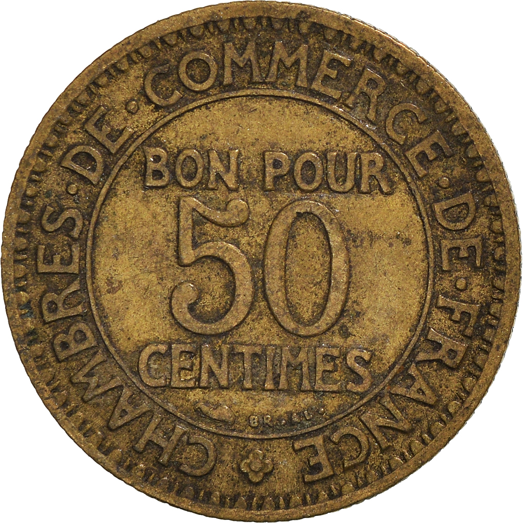 Moneda, Francia, 50 Centimes, 1922