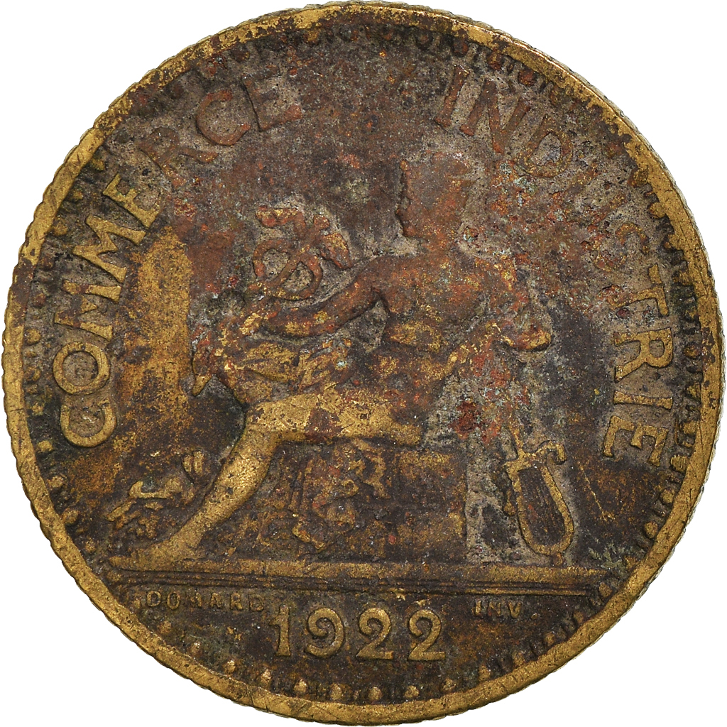 Moneda, Francia, Franc, 1922