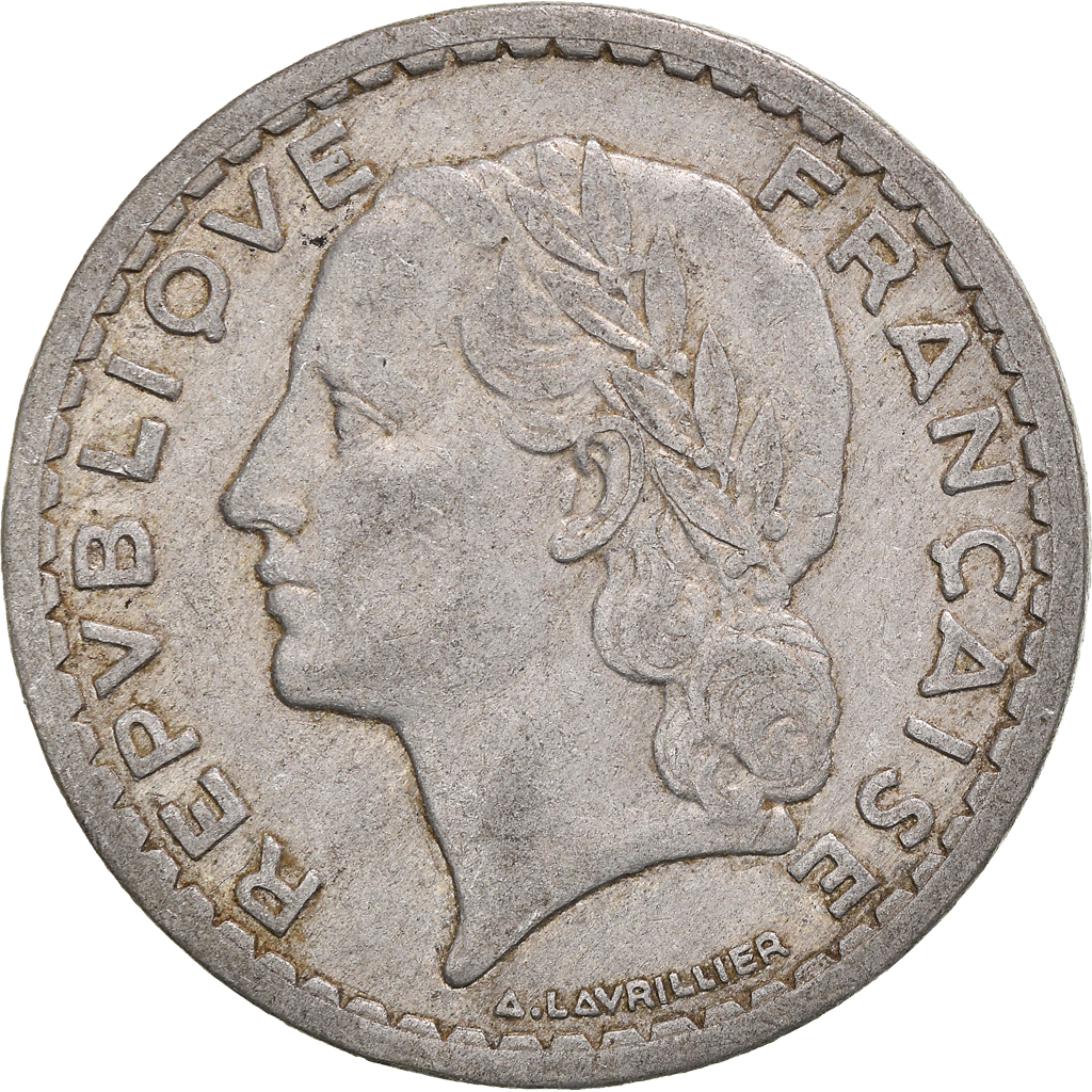 Moneda, Francia, 5 Francs, 1945
