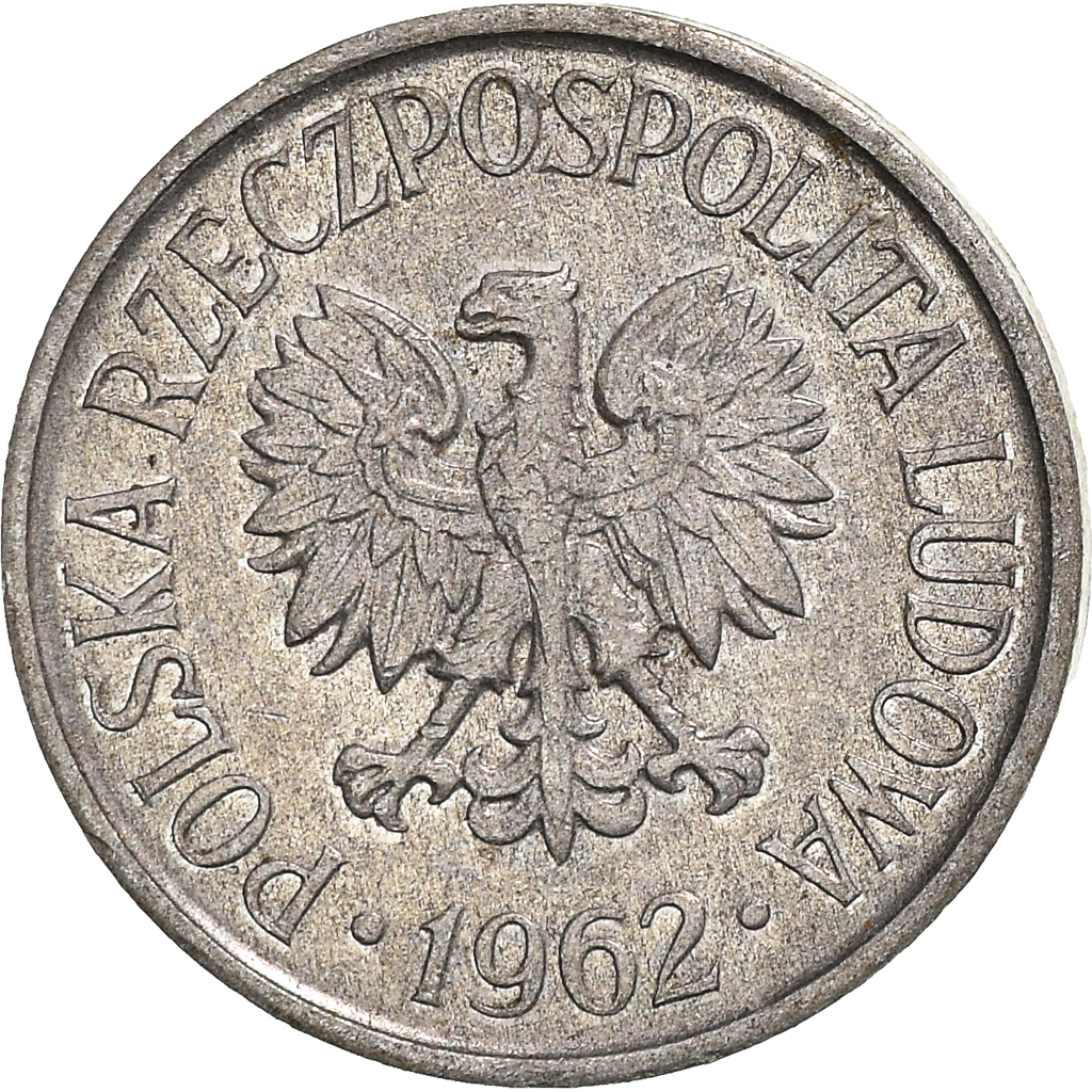 Moneda, Polonia, 5 Groszy, 1962
