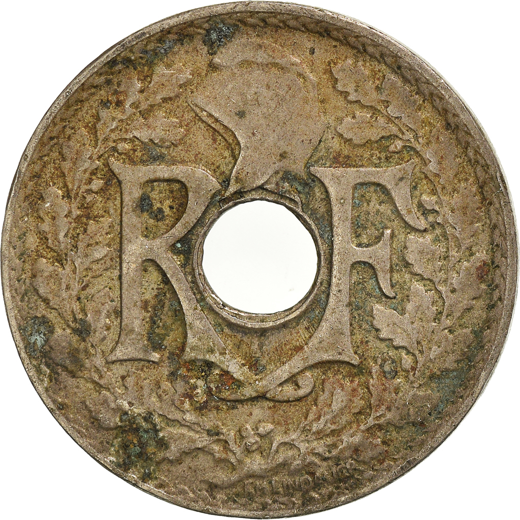 Moneda, Francia, 25 Centimes, 1922