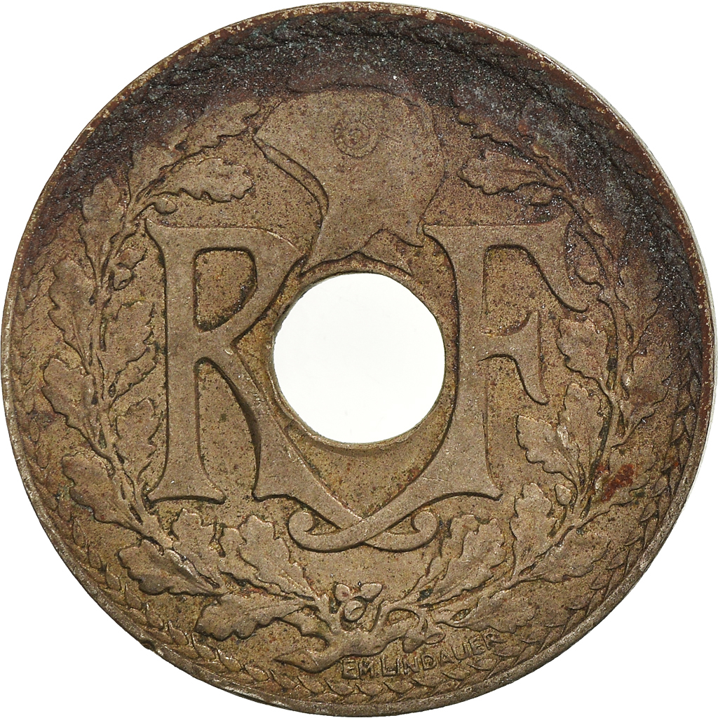 Moneda, Francia, 10 Centimes, 1936