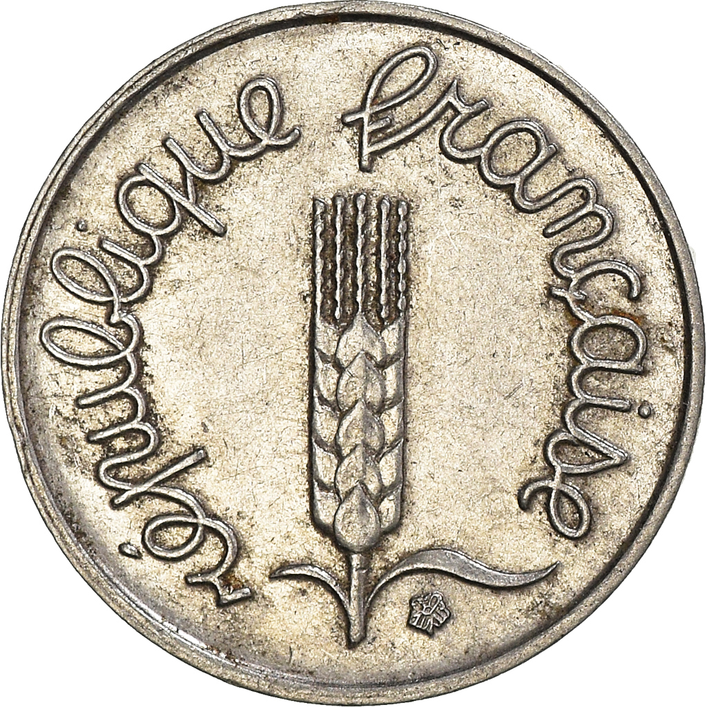 Moneda, Francia, Centime, 1967