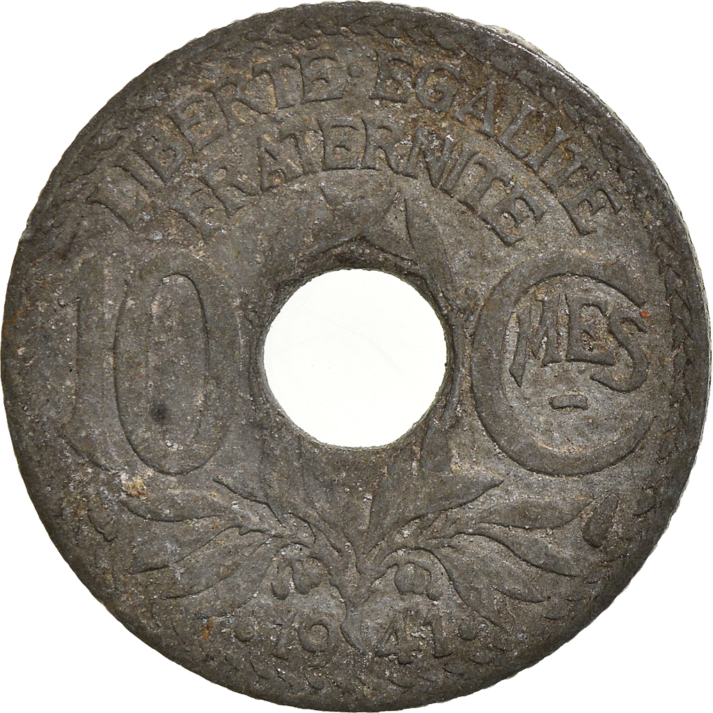 Moneda, Francia, 10 Centimes, 1941