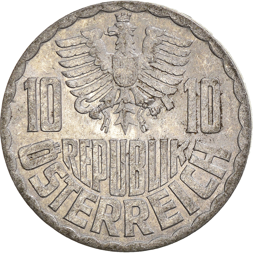 Moneda, Austria, 10 Groschen, 1966