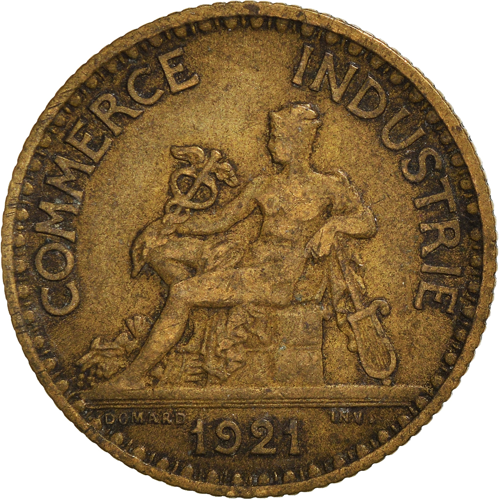 Moneda, Francia, Franc, 1921