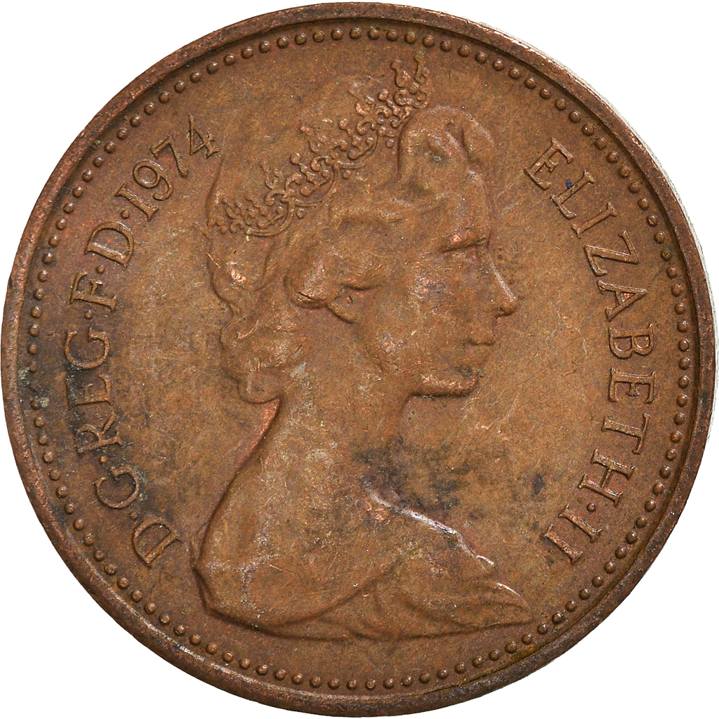 Moneda, Gran Bretaña, New Penny, 1974