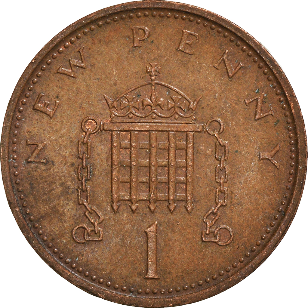 Moneda, Gran Bretaña, New Penny, 1974