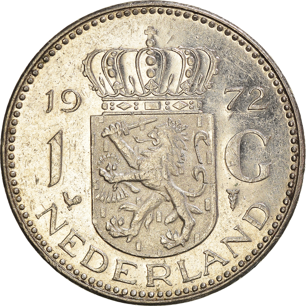Moneda, Países Bajos, Gulden, 1972