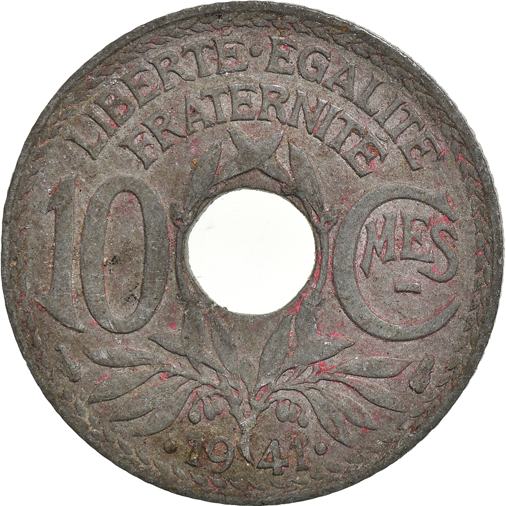 Moneda, Francia, 10 Centimes, 1941