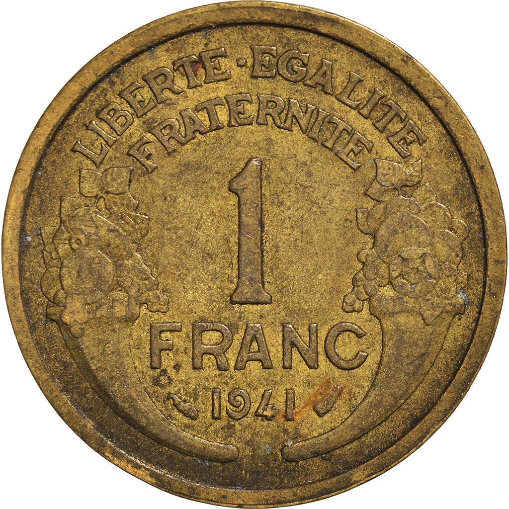 Moneda, Francia, Franc, 1941