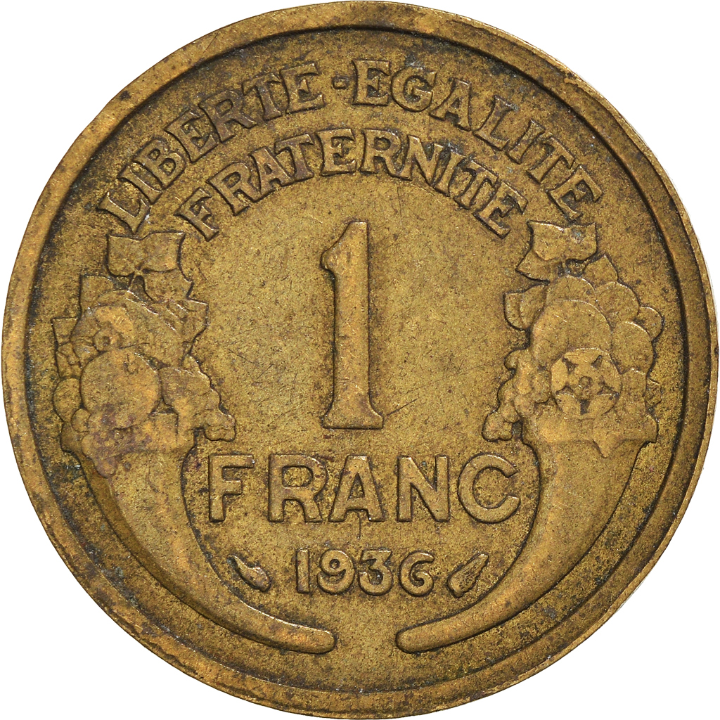 Moneda, Francia, Franc, 1936