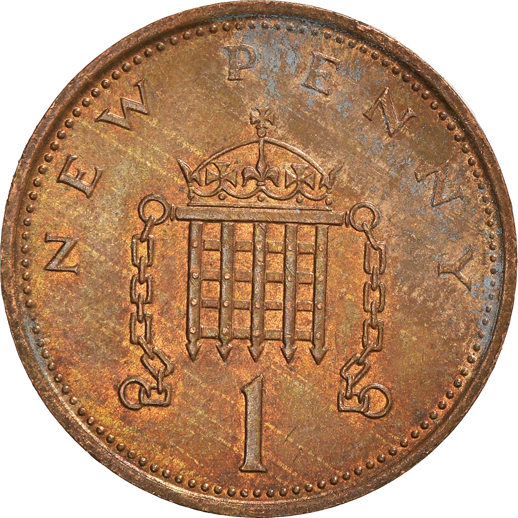 Moneda, Gran Bretaña, New Penny, 1978