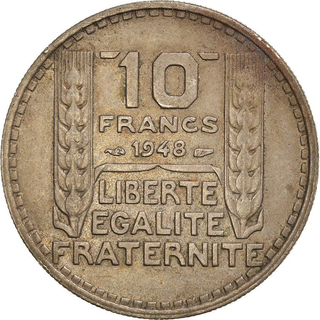 Moneda, Francia, 10 Francs, 1948