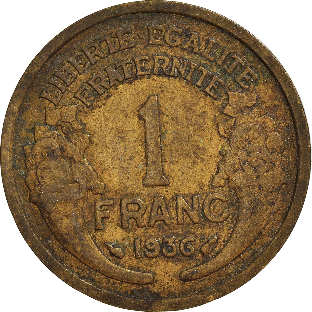 Moneda, Francia, Franc, 1936