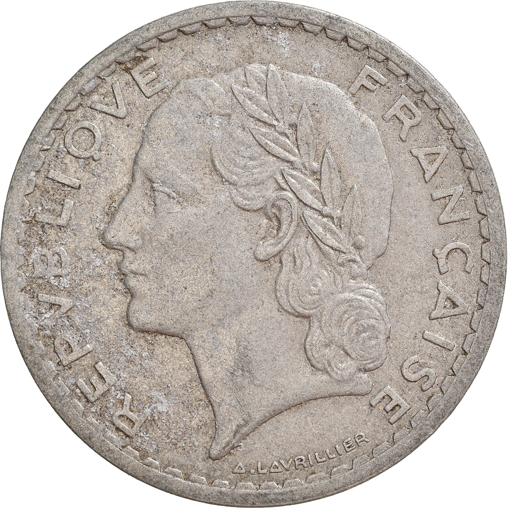 Moneda, Francia, 5 Francs, 1950