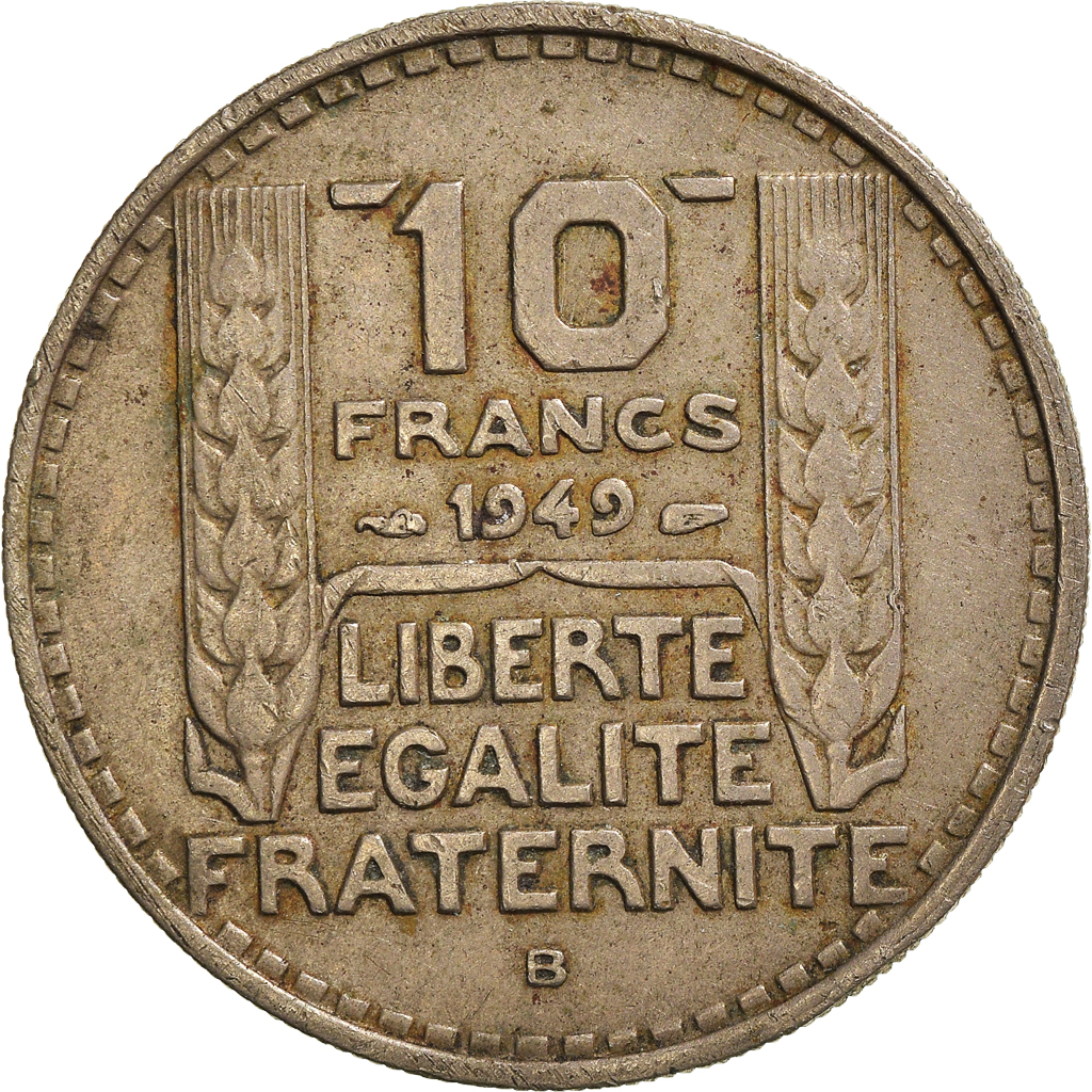 Moneda, Francia, 10 Francs, 1949