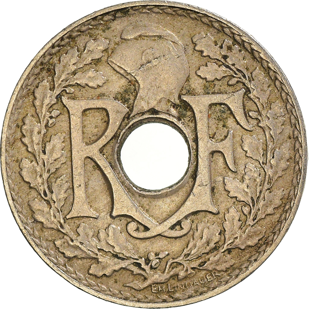 Moneda, Francia, 5 Centimes, 1935