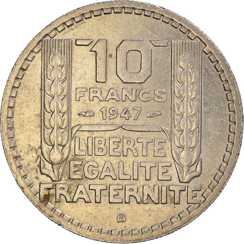 Moneda, Francia, 10 Francs, 1947