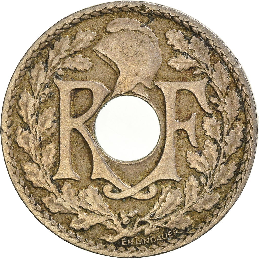 Moneda, Francia, 10 Centimes, 1919