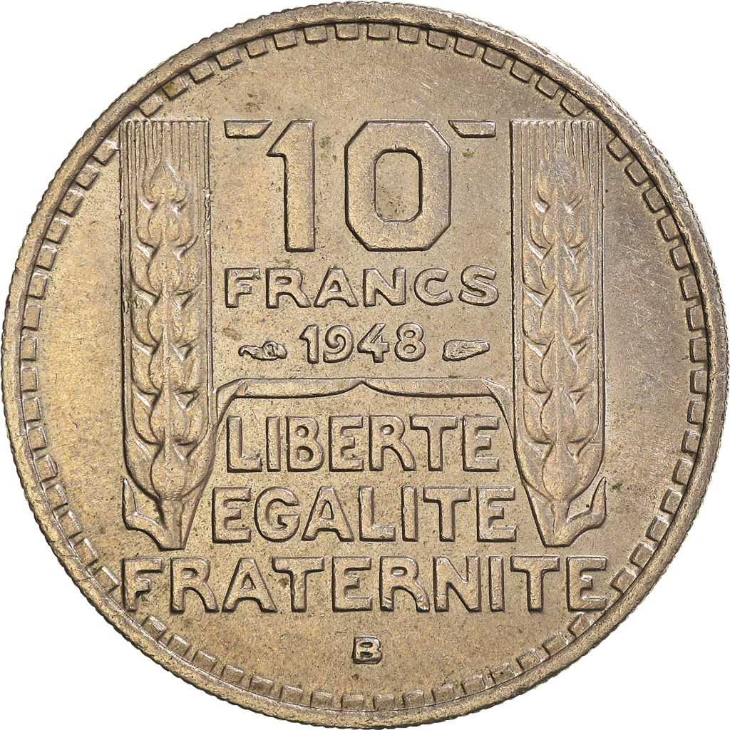 Moneda, Francia, 10 Francs, 1948