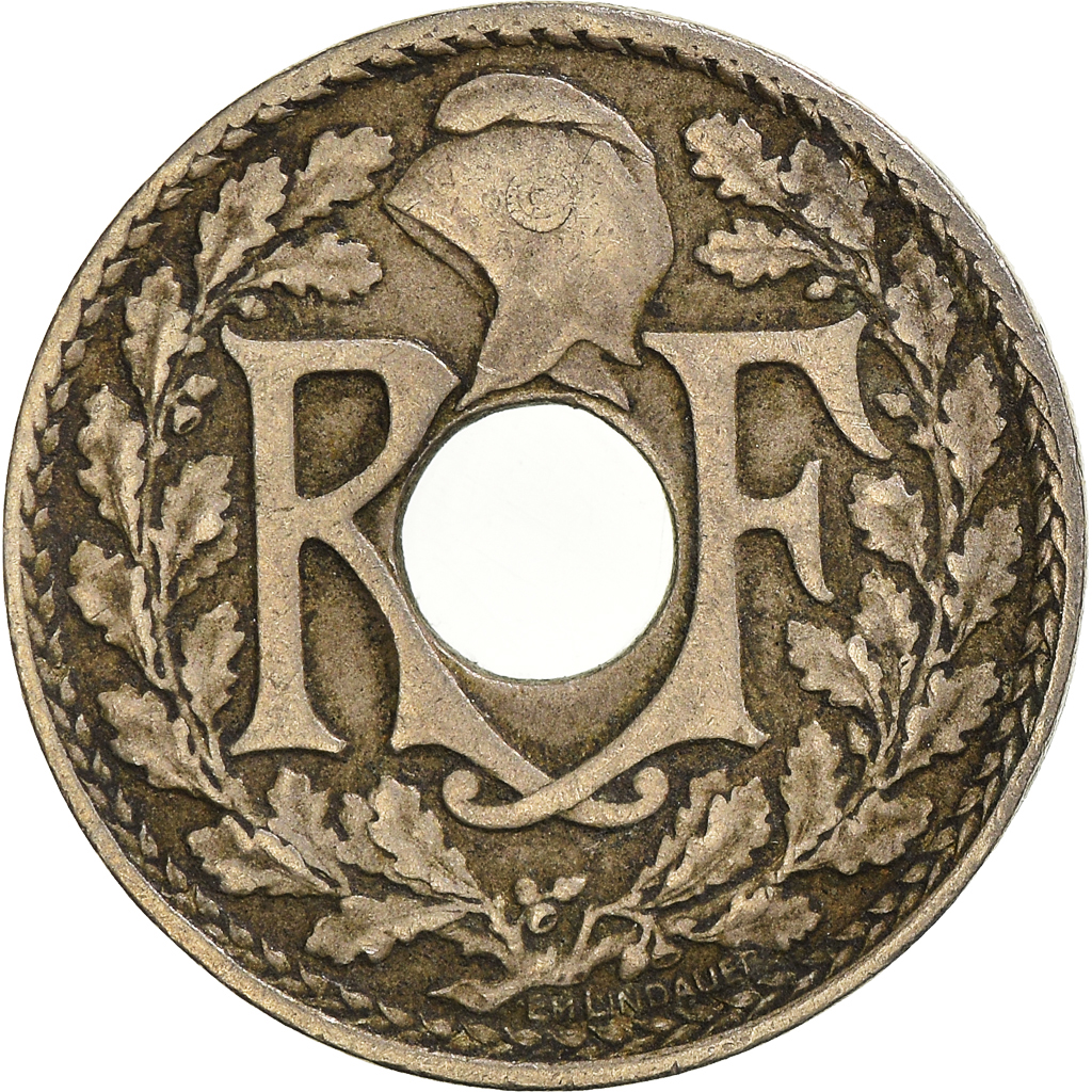 Moneda, Francia, 10 Centimes, 1924