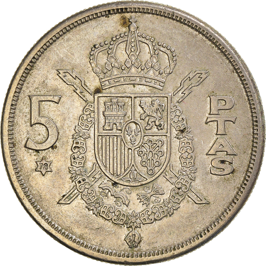 Moneda, España, 5 Pesetas