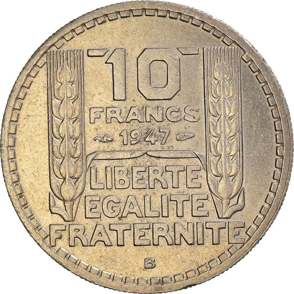 Moneda, Francia, 10 Francs, 1947