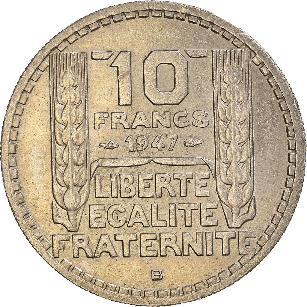 Moneda, Francia, 10 Francs, 1947