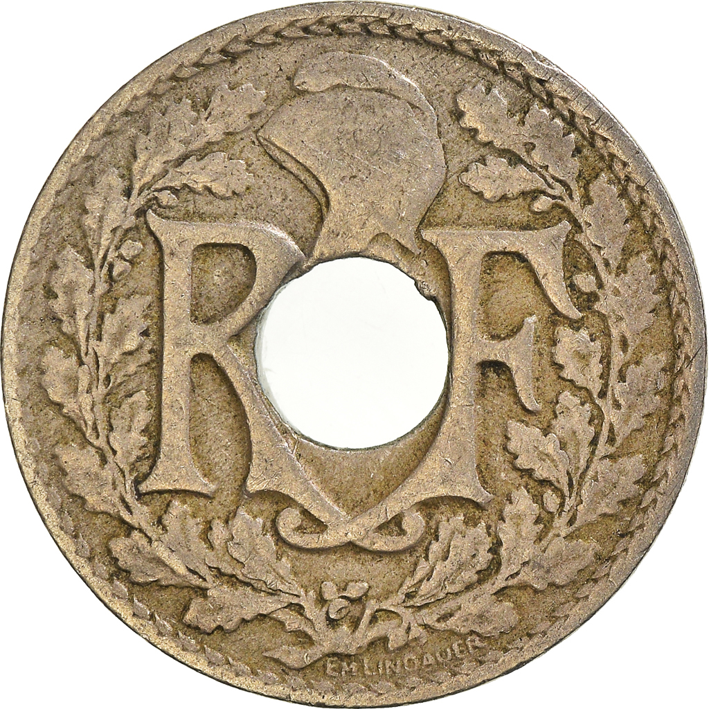 Moneda, Francia, 10 Centimes, 1920