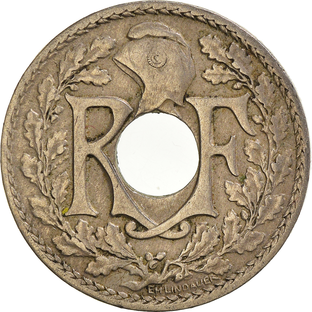 Moneda, Francia, 10 Centimes, 1918