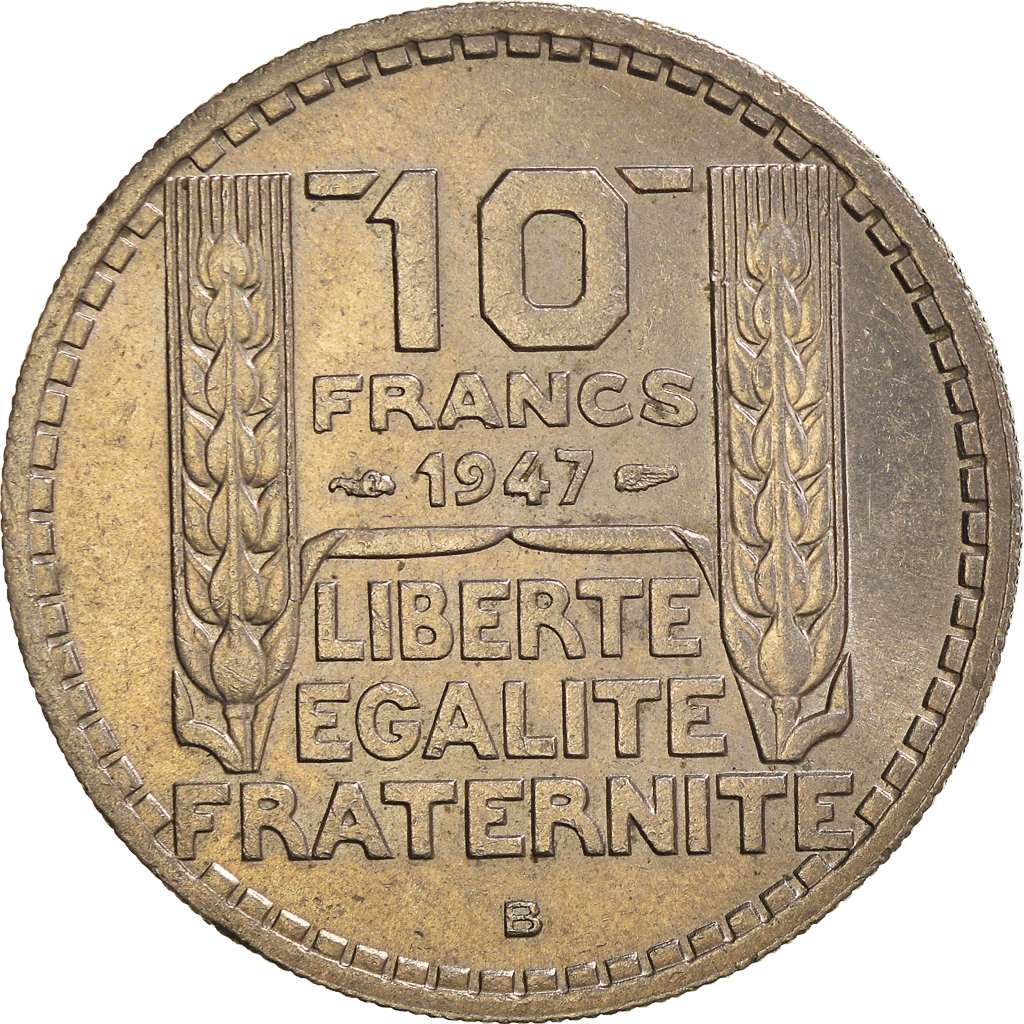 Moneda, Francia, 10 Francs, 1947