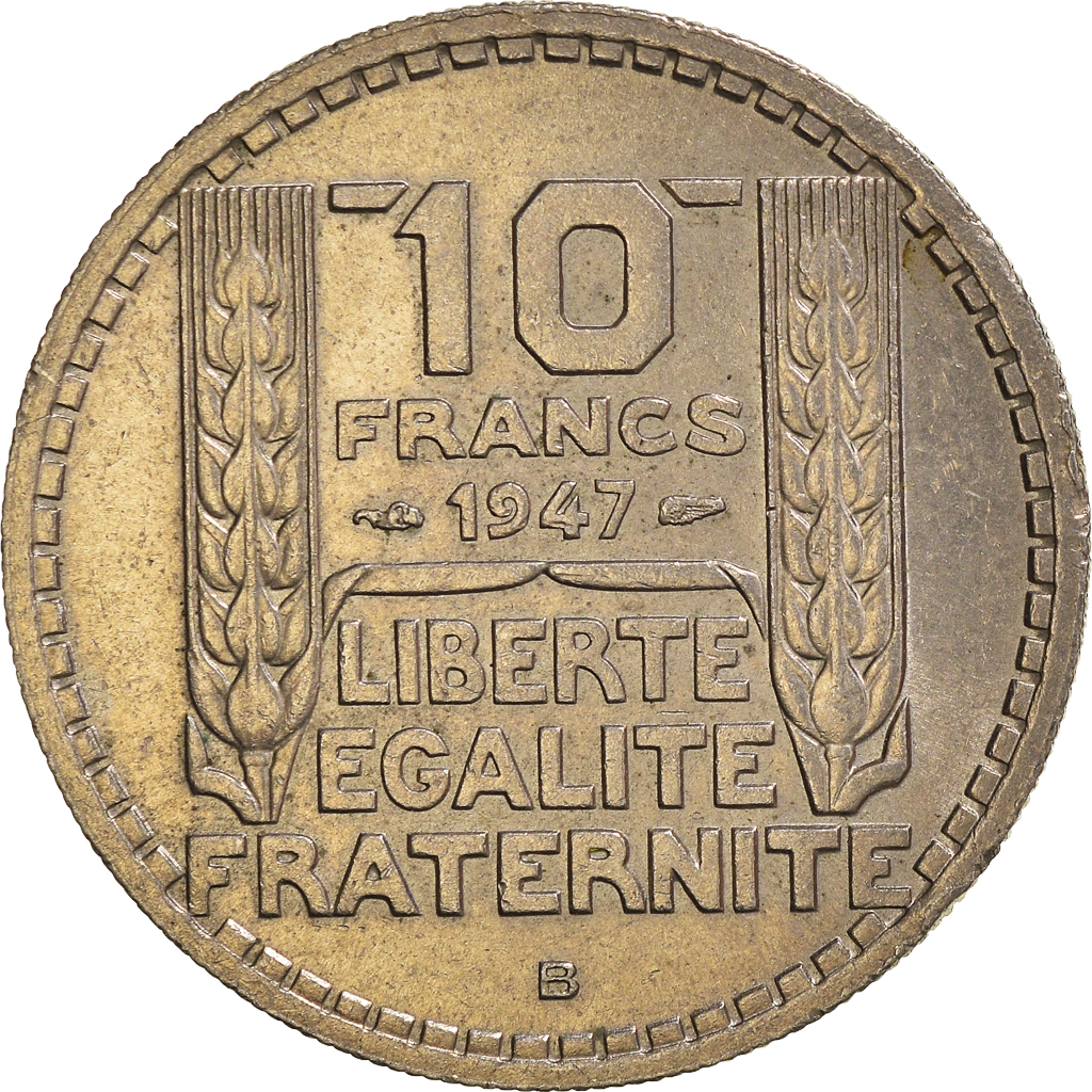 Moneda, Francia, 10 Francs, 1947