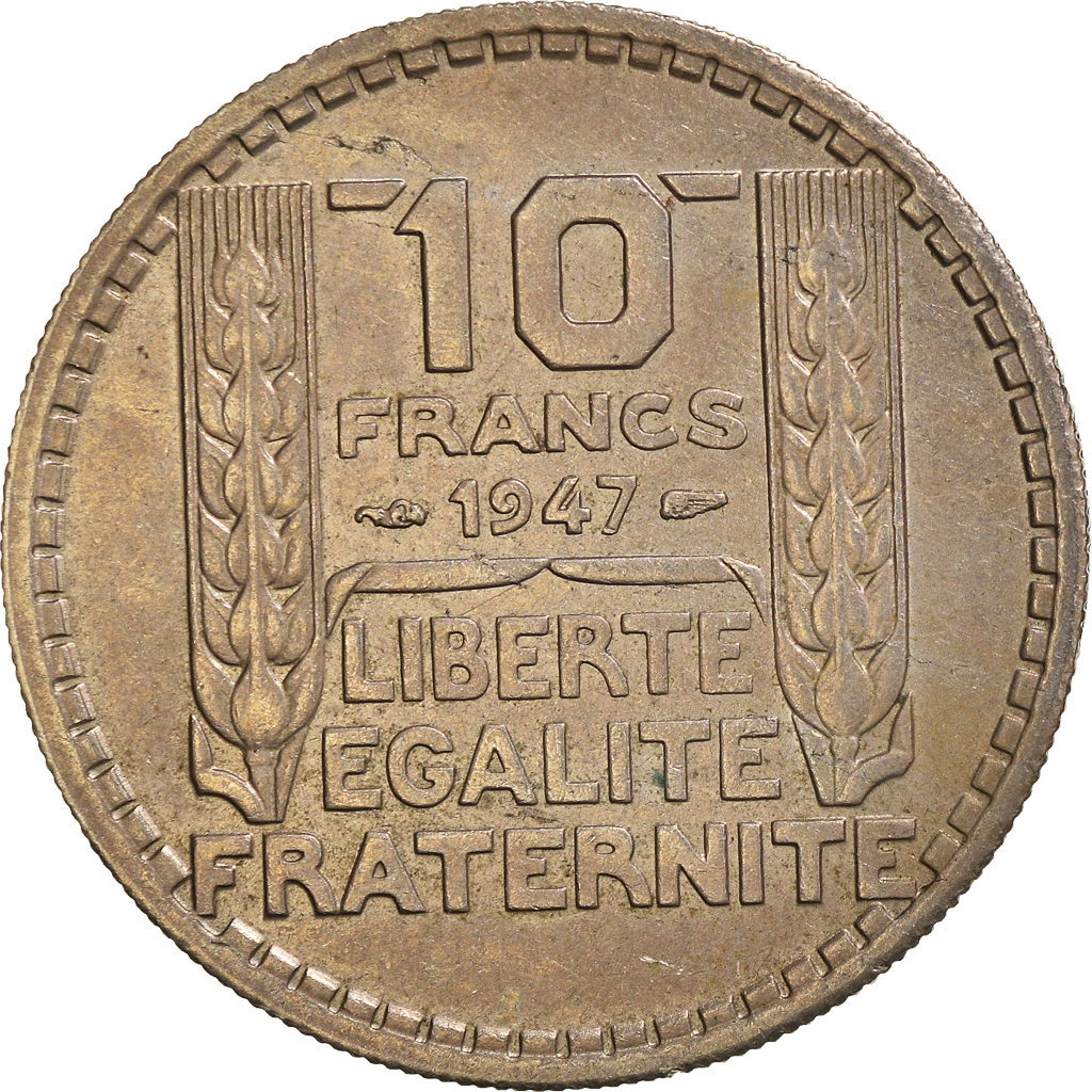Moneda, Francia, 10 Francs, 1947