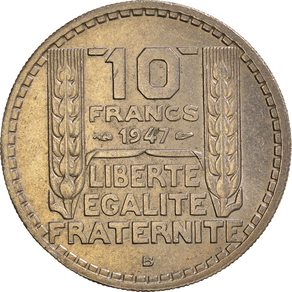 Moneda, Francia, 10 Francs, 1947