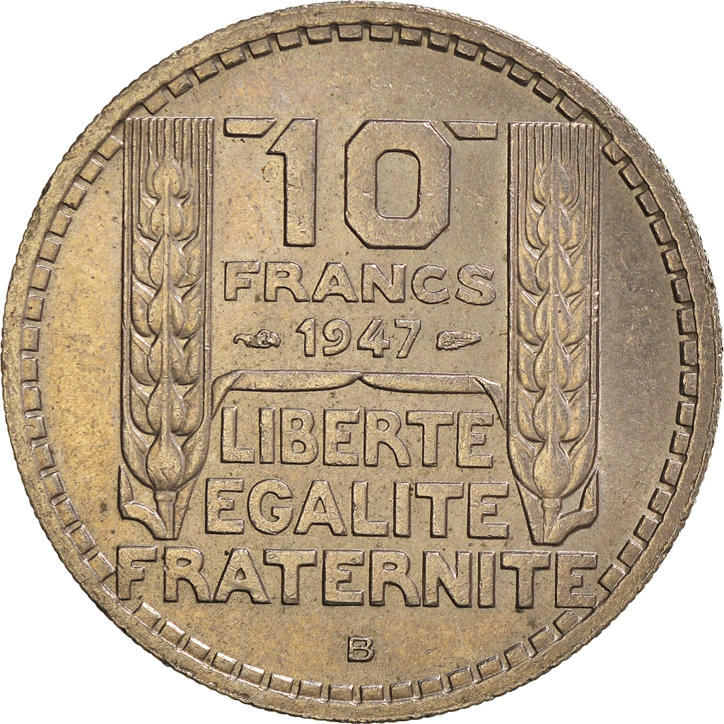 Moneda, Francia, 10 Francs, 1947