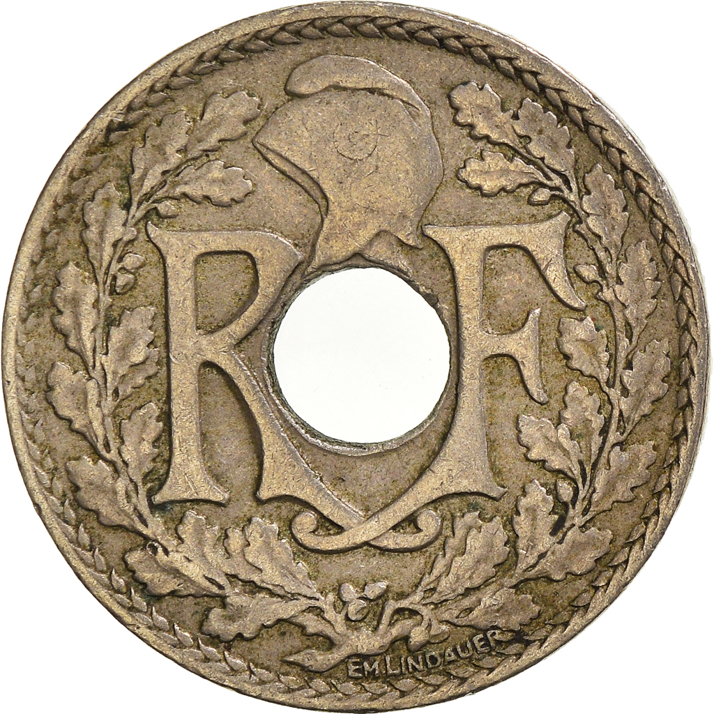 Moneda, Francia, 10 Centimes, 1925