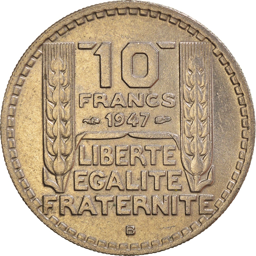 Moneda, Francia, 10 Francs, 1947