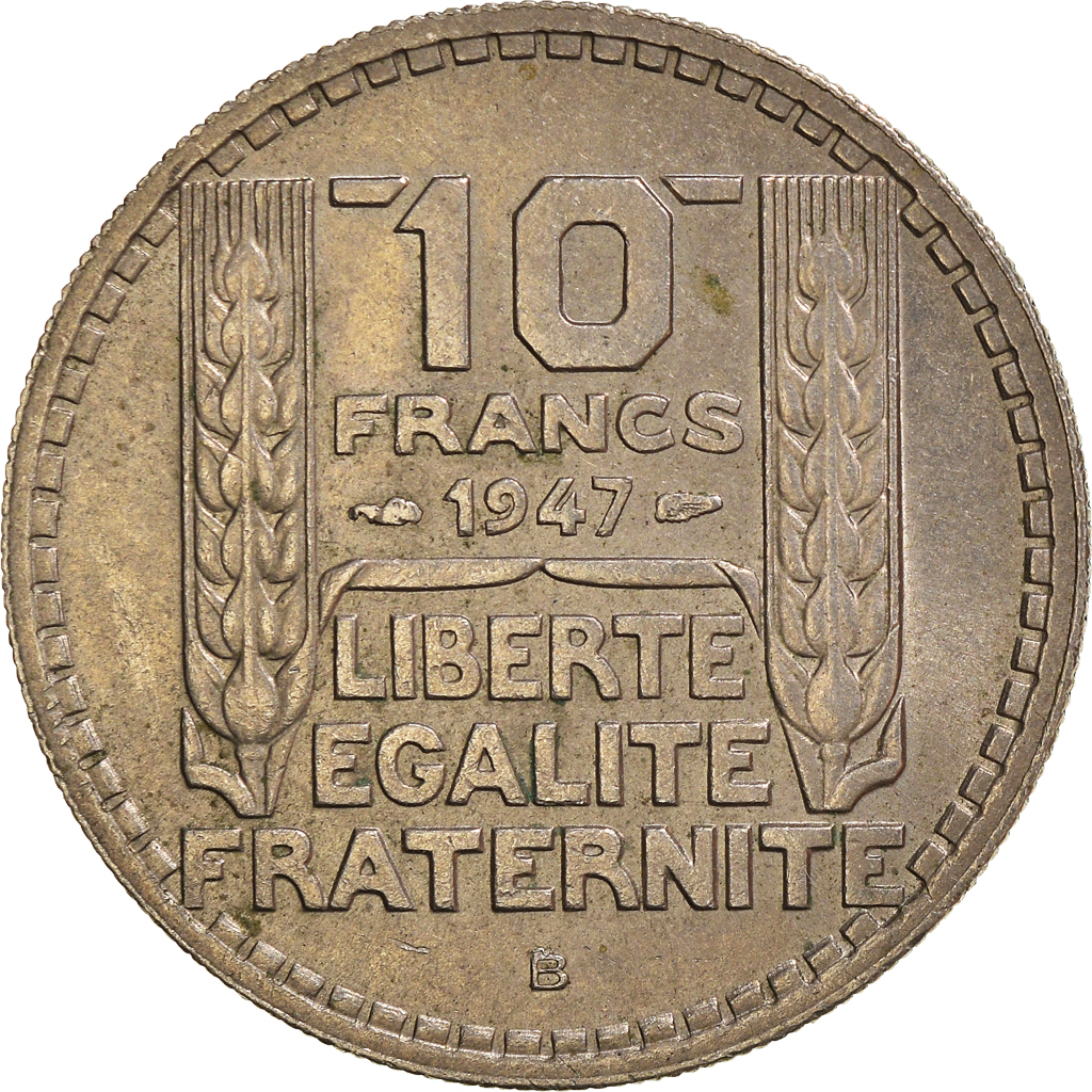 Moneda, Francia, 10 Francs, 1947