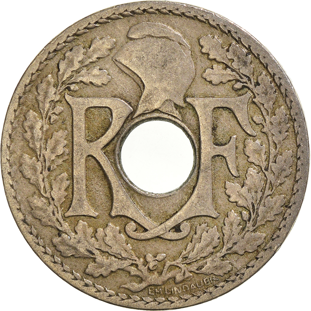 Moneda, Francia, 10 Centimes, 1922