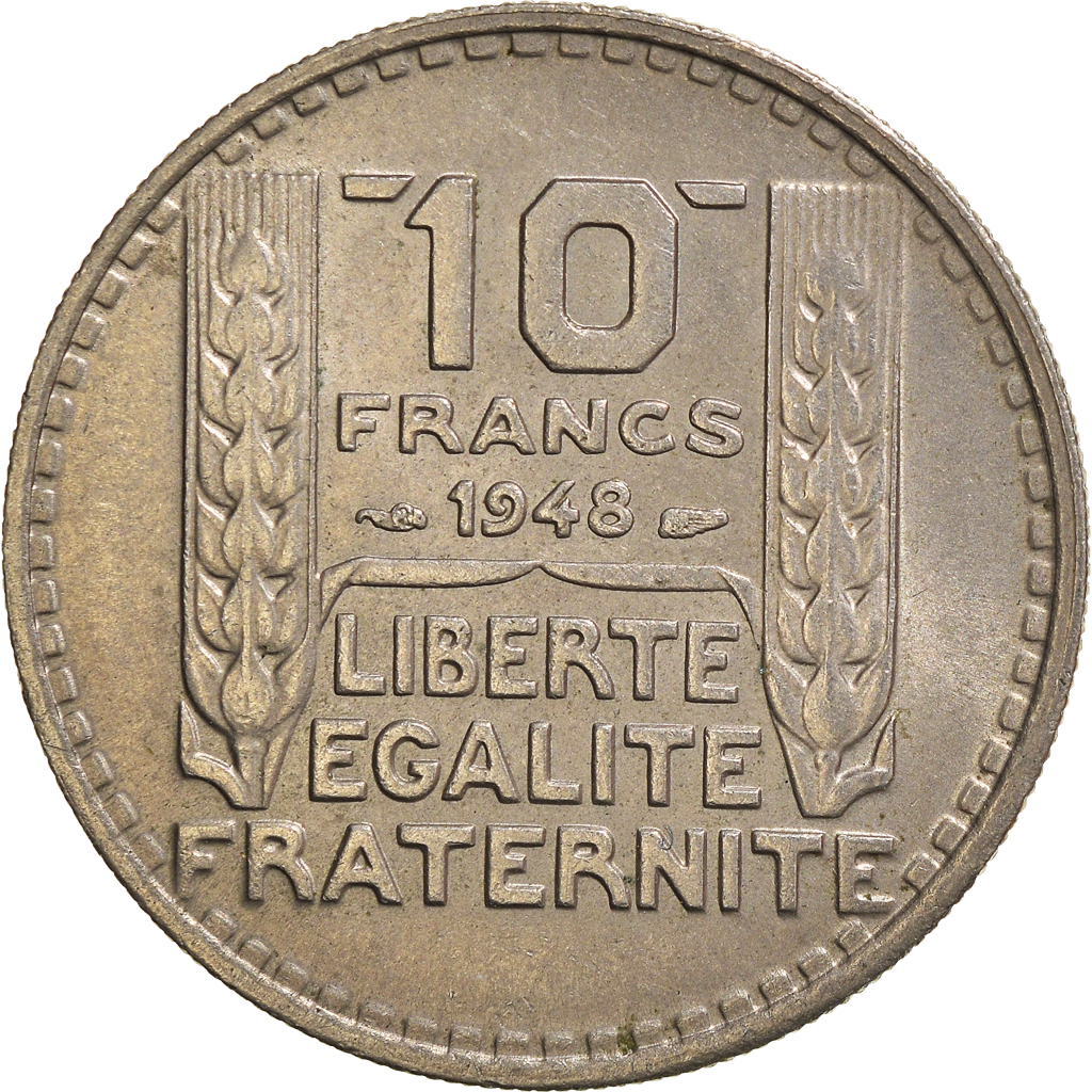 Moneda, Francia, 10 Francs, 1948