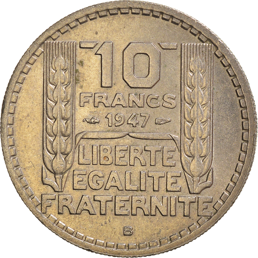 Moneda, Francia, 10 Francs, 1947