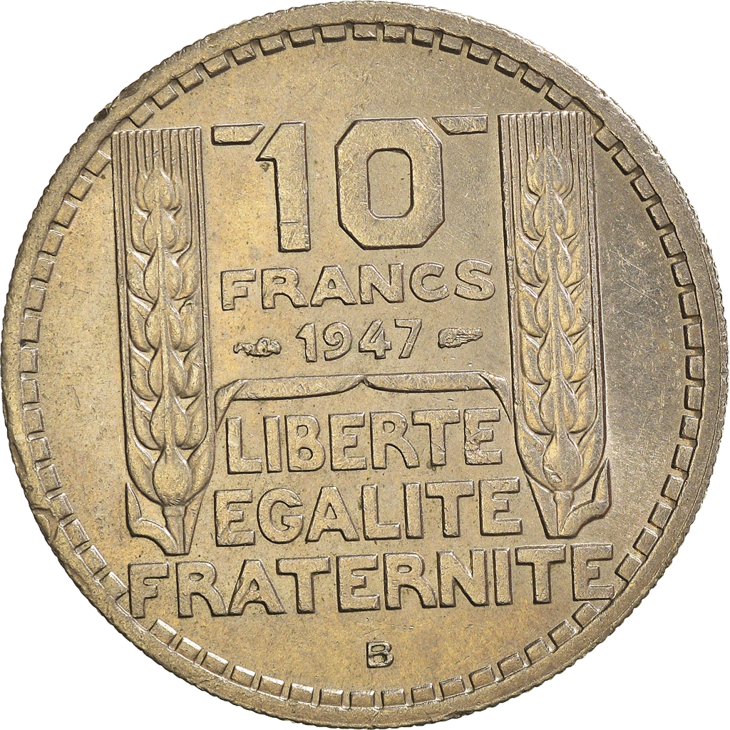 Moneda, Francia, 10 Francs, 1947