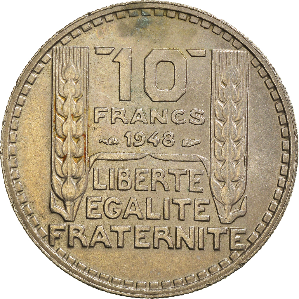 Moneda, Francia, 10 Francs, 1948