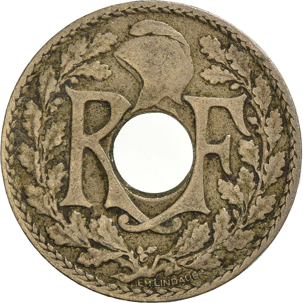 Moneda, Francia, 10 Centimes, 1922
