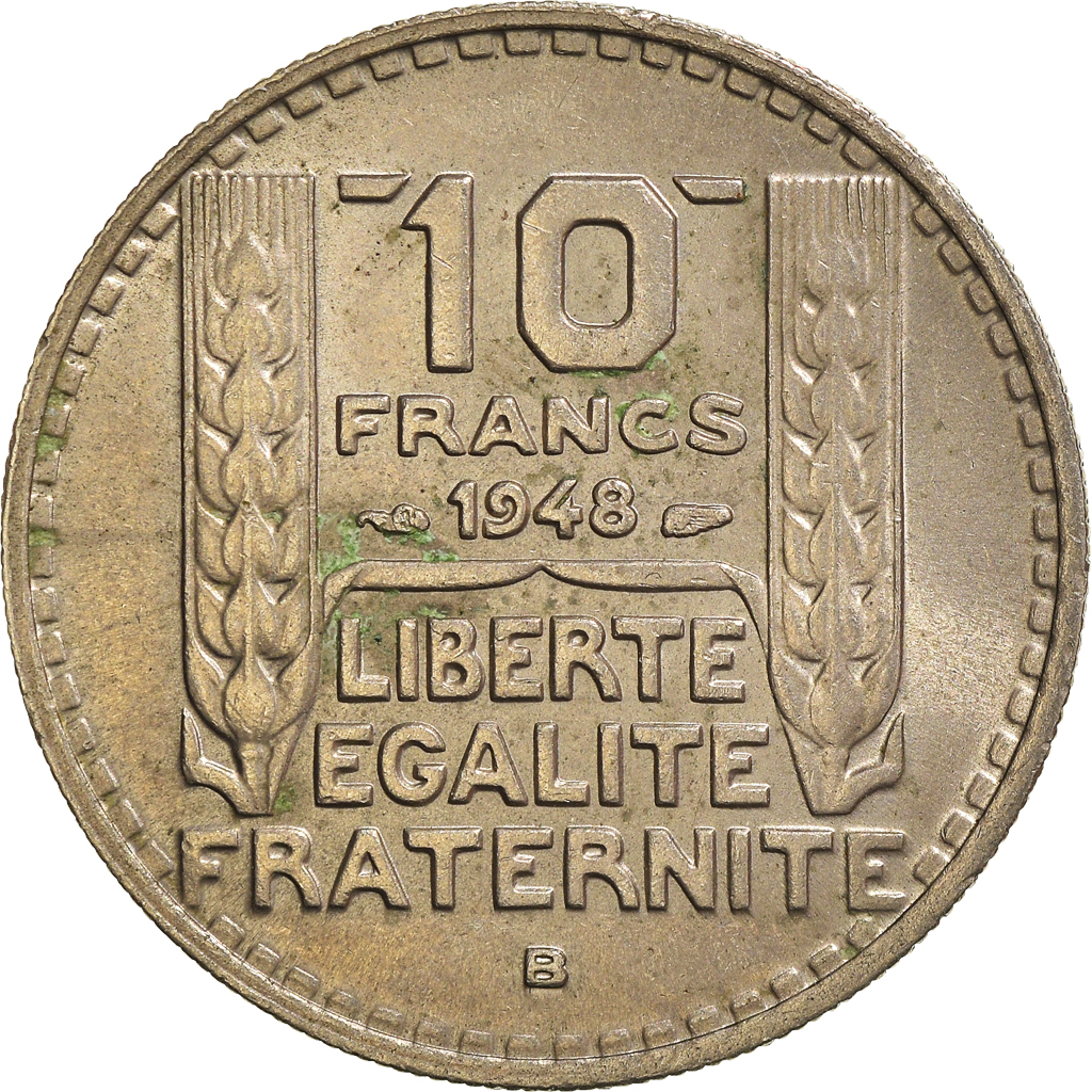 Moneda, Francia, 10 Francs, 1948