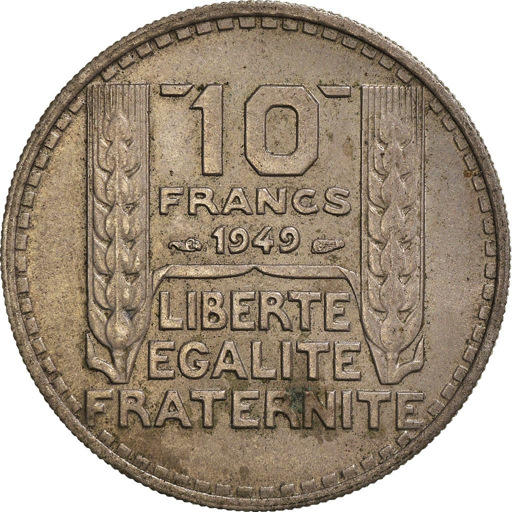 Moneda, Francia, 10 Francs, 1949