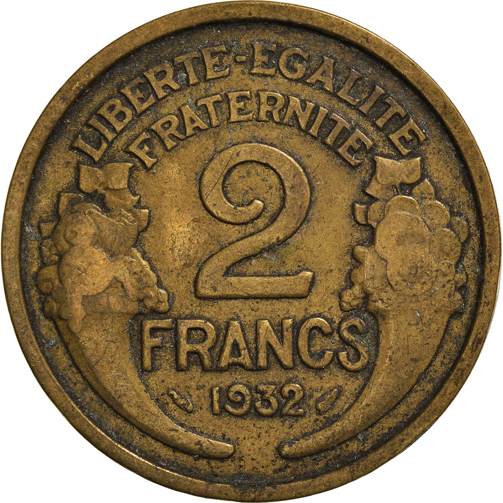 Moneda, Francia, 2 Francs, 1932